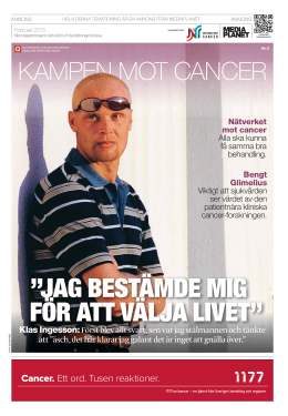 tidningen Kampen mot Cancer