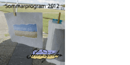 Sommarprogram 2012