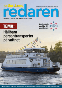 Hållbara persontransporter på vattnet