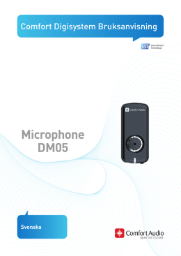 DM05 Manual - Comfort Audio