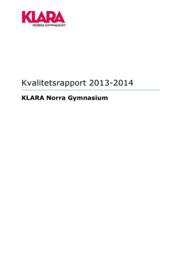 Kvalitetsrapport 2013-2014