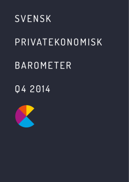 SVENSK PRIVATEKONOMISK BAROMETER Q4 2014