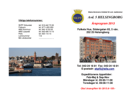 Avd. 5 HELSINGBORG - SKPF distrikt Skåne