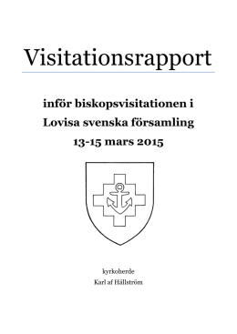 Kyrkoherdens visitationsrapport