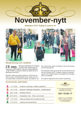 November-nytt - Innerstaden Göteborg