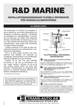 Flexibla Drivskivor Installation (PDF) - Trans