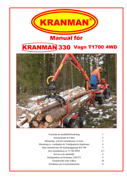 Instruktions Pärm Kranman 300