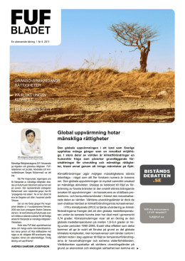 FUFbladet # 4 2011 - Föreningen för utvecklingsfrågor