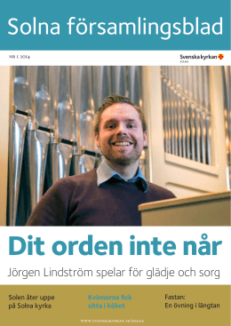 Nr 1, 2014 - Svenska kyrkan Solna församling