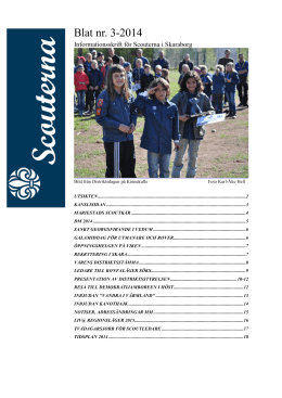 Blat nr. 3-2014 - Skaraborgs Scoutdistrikt