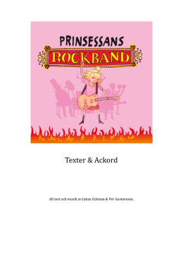 Texter & Ackord - Prinsessans Rockband