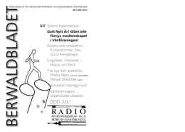 Berwaldbladet 4-14 - Radiosymfonikernas och Radiokörens
