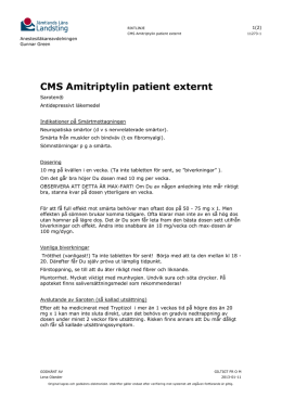 CMS Amitriptylin patient externt