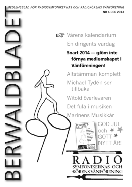 Berwaldbladet 4 - Radiosymfonikernas och Radiokörens Vänförening
