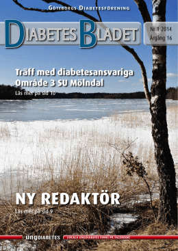 DiabetesBladet nr 1, 2014 - Göteborgs Diabetesförening