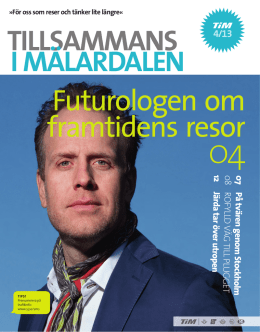 Tillsammans i Mälardalen 4/2013 (pdf)