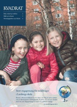 Stort engagemang för miljöfrågor i Larsbergs skola