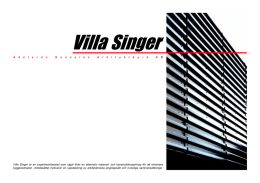 Villa Singer - Abelardo Gonzalez Arkitektbyrå AB