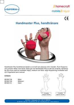 Handmaster Plus, handtr&auml;nare
