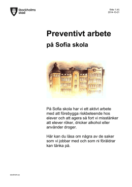 Preventivt arbete på Sofia skola (164 kB, pdf)