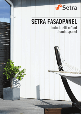 Setra Fasadpanel PDF