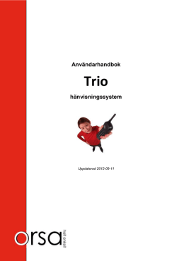 Användarhandbok Trio