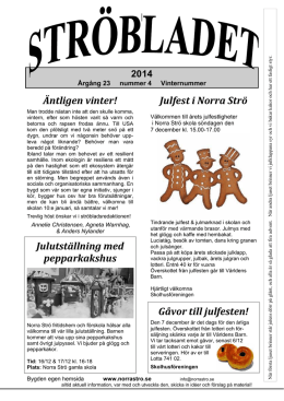 Ströbladet nr 4 2014