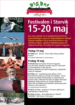 Festivalen i Storvik - Arrangörsföreningen Folkmusikfest i Gästrikland