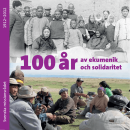 100 &aring;r av ekumenik och solidaritet