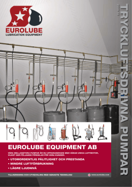 Broschyr - Eurolube Equipment
