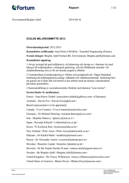 Rapport 1 (2) Environment/Birgitta Adell 2014-04-16