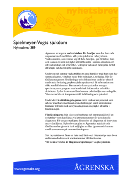 Spielmeyer-Vogts sjukdom nr 389-2011