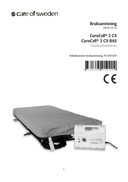 Bruksanvisning CuroCell® 3 CX CuroCell® 3 CX BAS