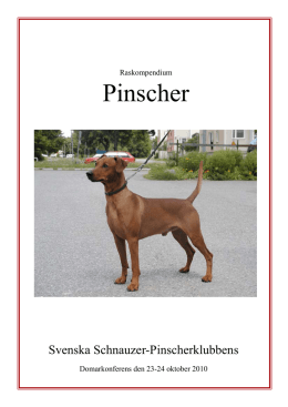 Pinscher - Svenska Schnauzer Pinscherklubben