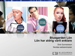 Fördelar med Bluegarden Lön