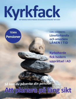 Kyrkfack 2014 nr.5 - Kyrkans Akademikerförbund