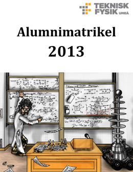 Alumnimatrikel - Teknisk fysik Umeå
