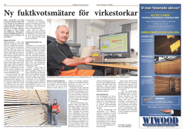 Svensk Träindustri #4 2014 #4 2014 Svensk