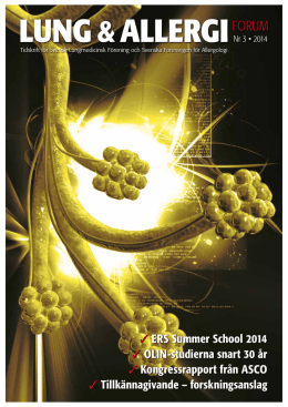 LUNG &ALLERGIFORUM - Svensk Lungmedicinsk F&ouml;rening