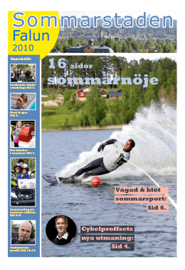 Vi gör Sommarstaden Falun 2010. Läs den här!
