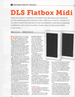 Test av Flatbox Midi version 2 / Flatsub 8 i Ljud & Bild 2012-1