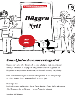 December - BRF Häggen