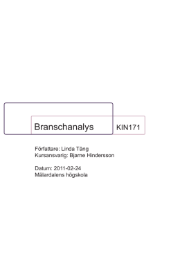 Branschanalys KIN171 - Zoomin