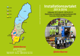 Installationsavtalet - Svenska Elektrikerförbundet