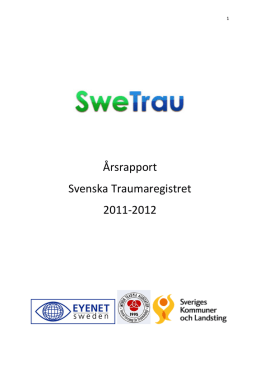 SweTrau - Årsrapport 2011-2012