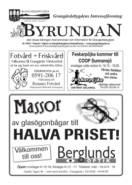 Byrundan Feb 2013 - Grangärdebygdens Intresseförening