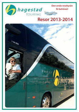 Resor 2013-2014 - Hagestad Touring