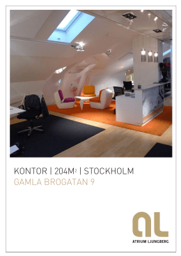 KONTOR | 204M2 | STOCKHOLM GAMLA BROGATAN 9