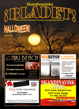 Halloween! - Skandinaviska Bladet