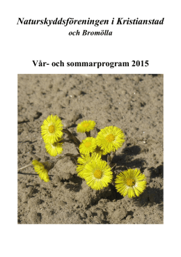 Vrsommar 2015 - Naturskyddsföreningen i Kristianstad